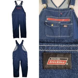 Dickies Carpenter Bib Overalls Mens Size 2XL Regular Blue Denim Country
